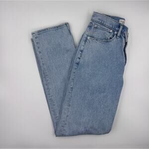 Abercrombie & Fitch 90s Straight Ultra High Rise Cross Button Curve Love